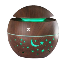 Difusor Humidificador Estrella-Luna con Luz LED – Aromaterapia, USB, Ideal para Dormitorios y Niños