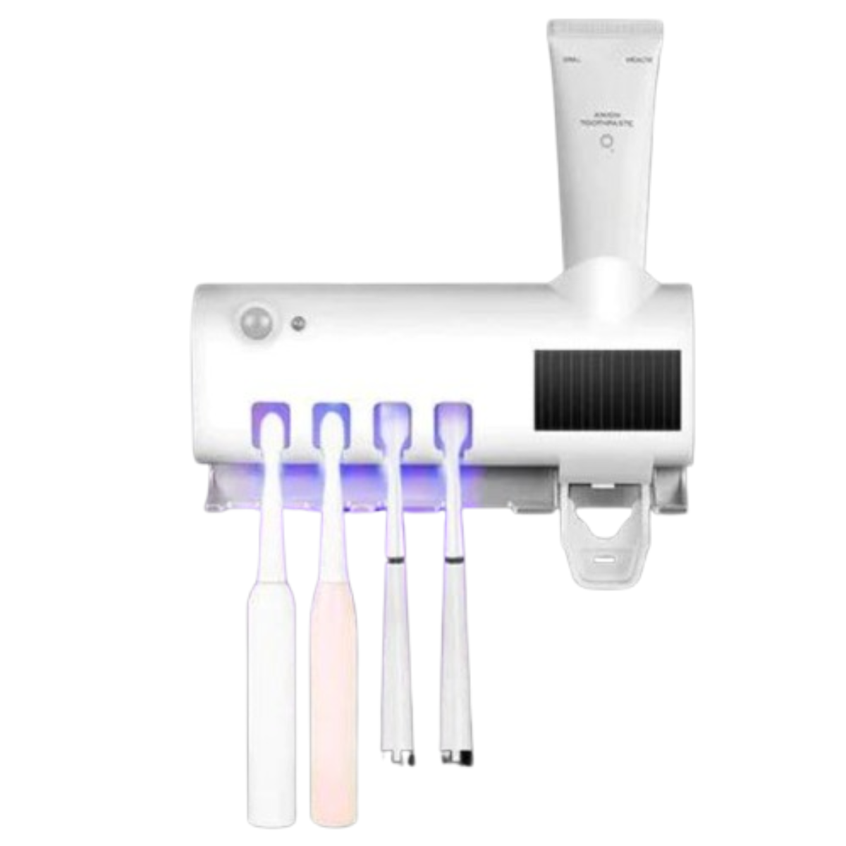 Dispensador Automático de Pasta con Esterilizador UV | Porta Cepillos USB para Baño Ordenado | Chile