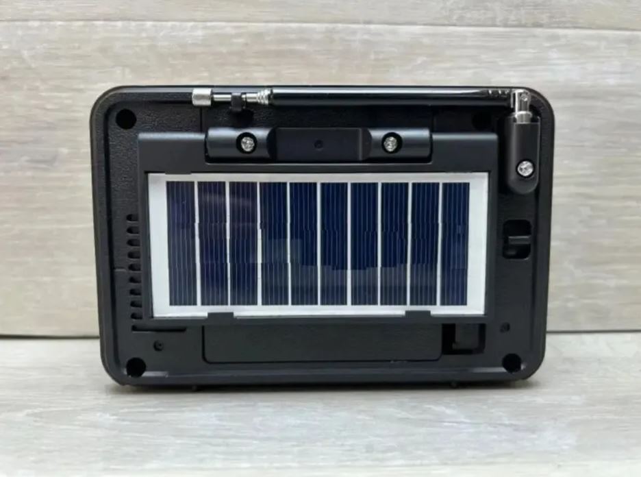 Radio Solar Vintage Bluetooth con Carga Solar y USB/SD | AM/FM/SW Portátil para Hogar, Viajes y Emergencias | Chile