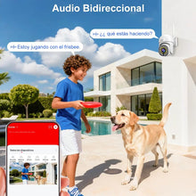 Cámara de Seguridad Exterior WiFi 3MP PTZ 360° | Vigilancia con Visión Nocturna Color para Exterior | Chile