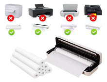 Pack 4 Rollos de Papel Térmico A4 sin BPA | Repuesto para Impresora Portátil y Documentos | Chile