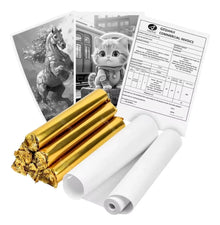 Pack 4 Rollos de Papel Térmico A4 sin BPA | Repuesto para Impresora Portátil y Documentos | Chile