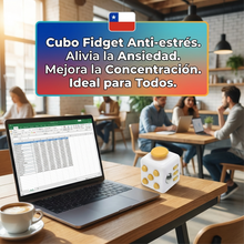 Cubo Anti-Estrés Fidget 6 en 1 - Juguete Sensorial para Ansiedad y Concentración