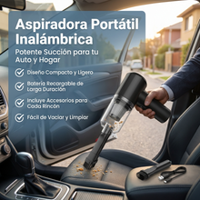 Mini Aspiradora Inalámbrica Recargable – 6000Pa, USB-C, Ideal para Auto, Hogar y Oficina
