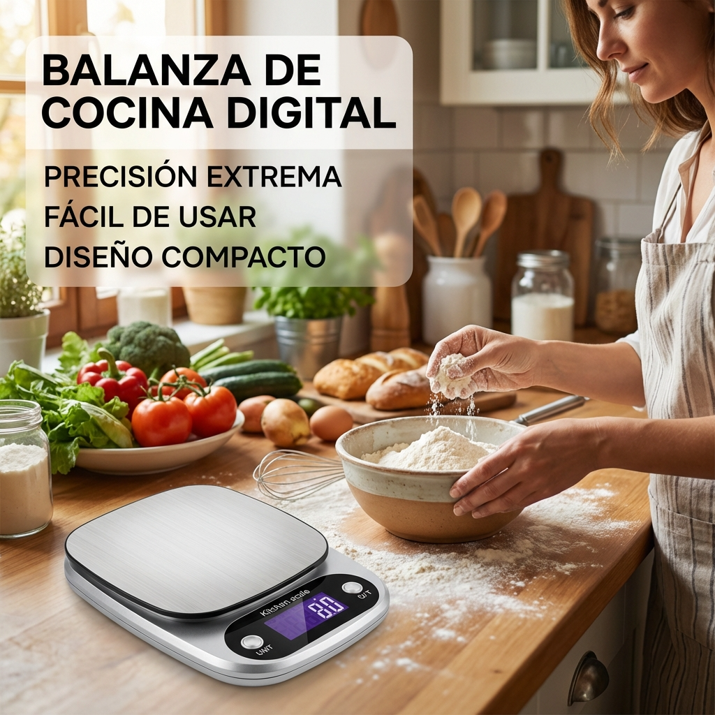 Báscula Digital de Precisión 0.1g a 5kg Portátil | Pesaje Exacto para Cocina, Joyería y Hogar | Chile