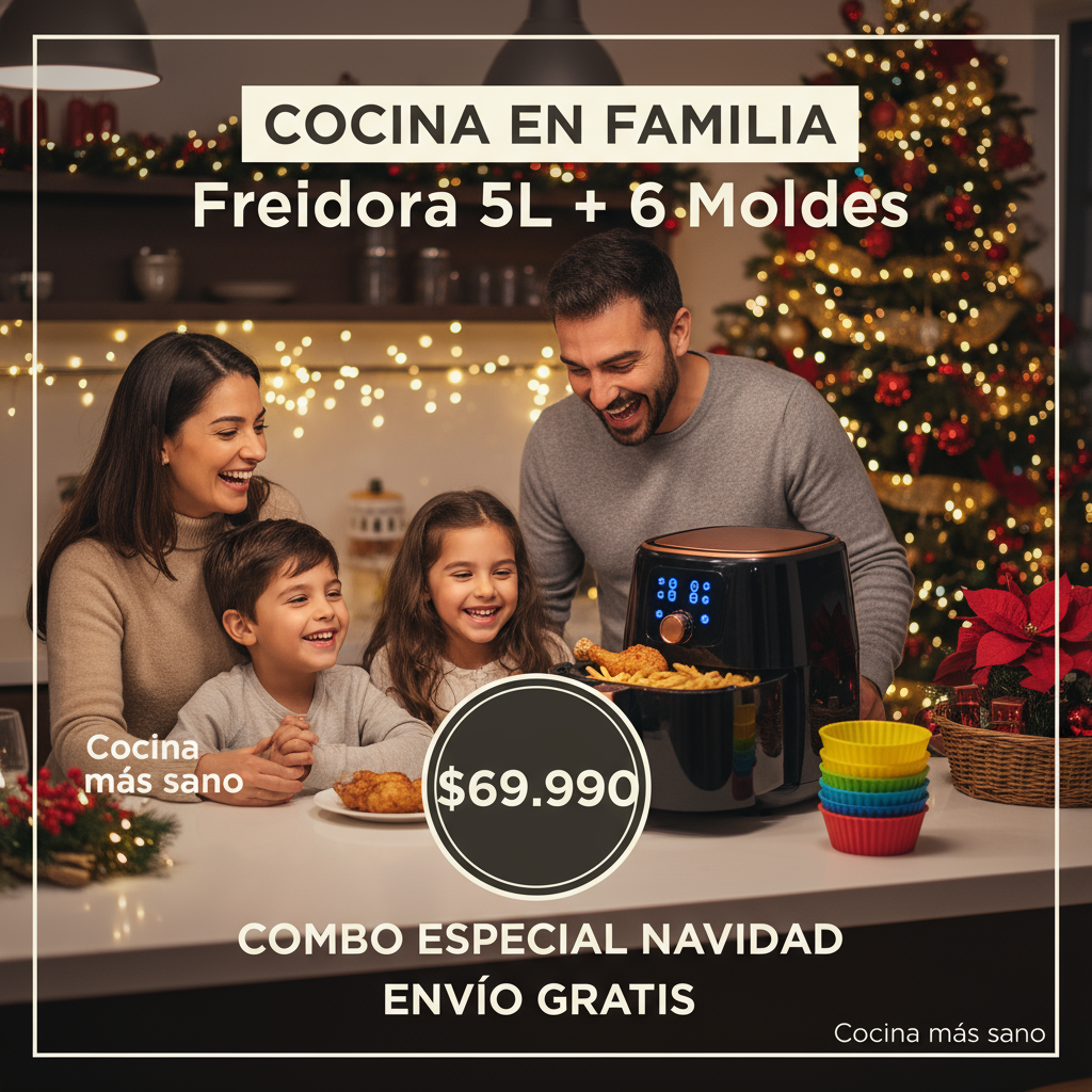 Freidora Digital 5L + Moldes Premium