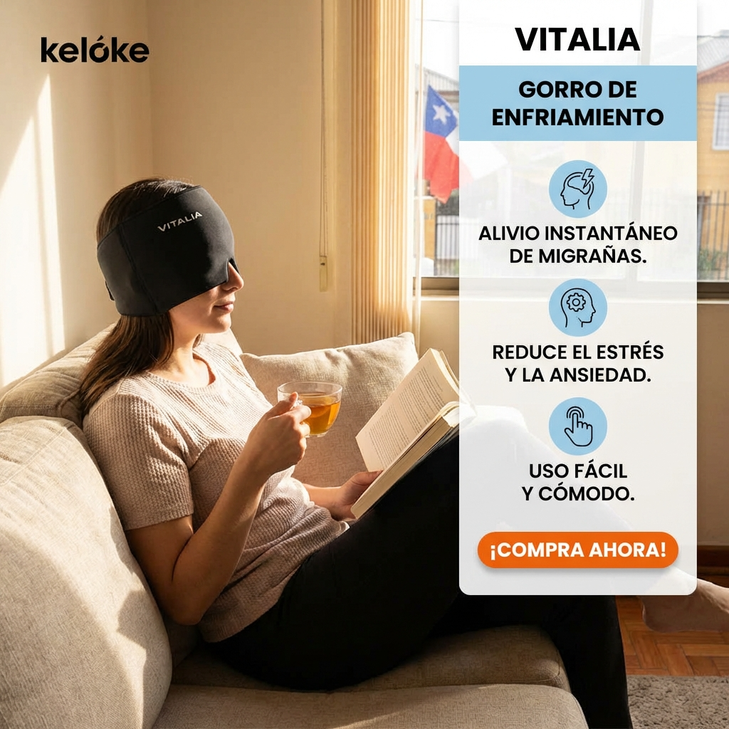 Gorro Compresa de Gel Frío Reutilizable para Cabeza | Sensación Refrescante para Descanso y Bienestar | Chile