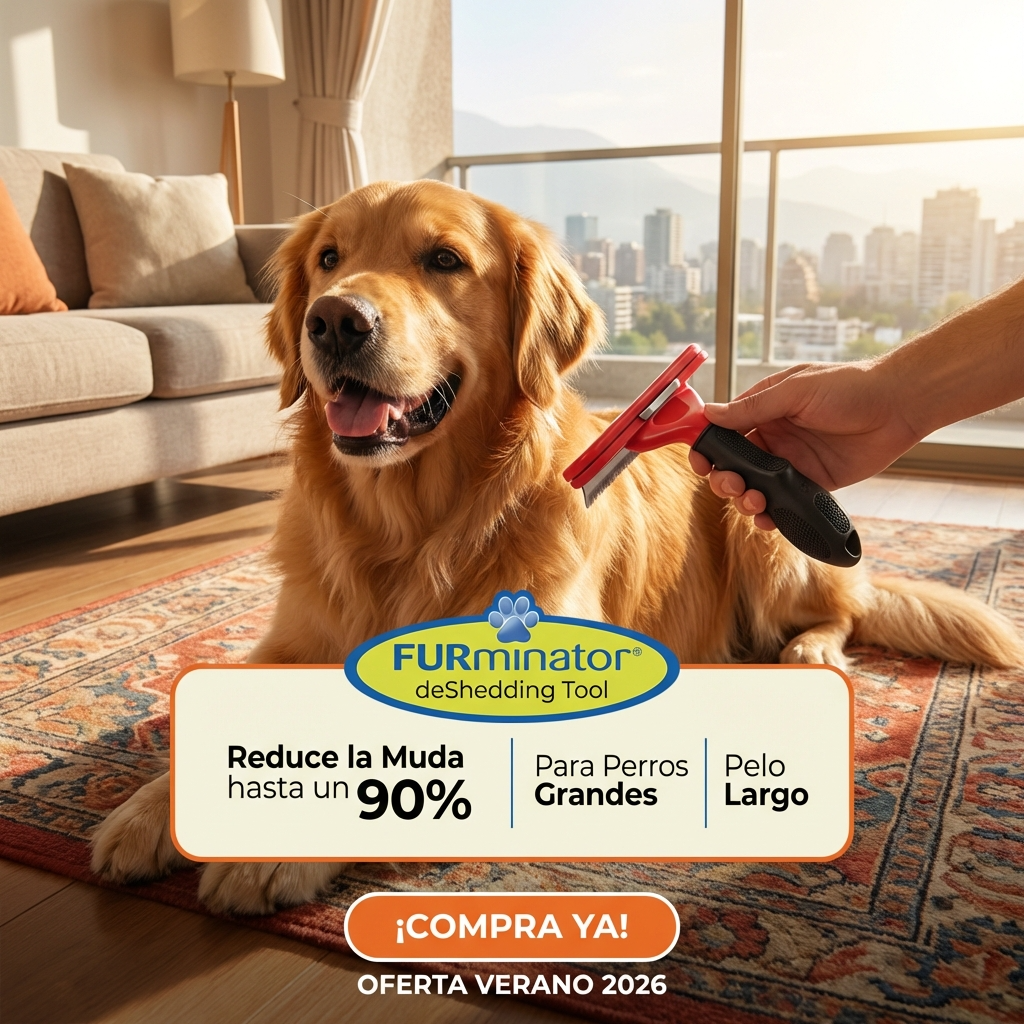 Cepillo Deslanador para Perros Grandes | Ayuda a Reducir Pelo Suelto y Muda | Chile