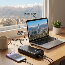 Power Bank Viajes Avión 20000mAh 22.5W con Cables Integrados | Equipaje de Mano | Chile