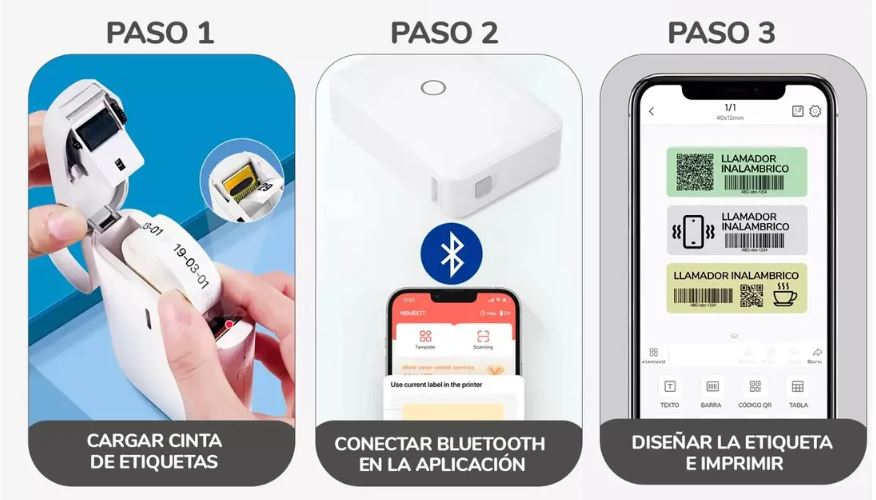 Impresora de Etiquetas Niimbot D110 Bluetooth | Organización Portátil para Hogar y Emprendedores | Chile