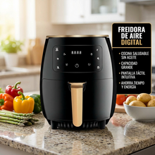 Freidora de Aire Digital 5 Litros 1400W | Cocina Práctica y Saludable para Hogar | Chile