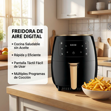 Freidora de Aire Digital 5 Litros 1400W | Cocina Práctica y Saludable para Hogar | Chile