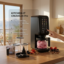 Máquina de Helados Creamlux Pro 12 en 1 | Postres Fríos y Preparaciones Caseras para Hogar | Chile
