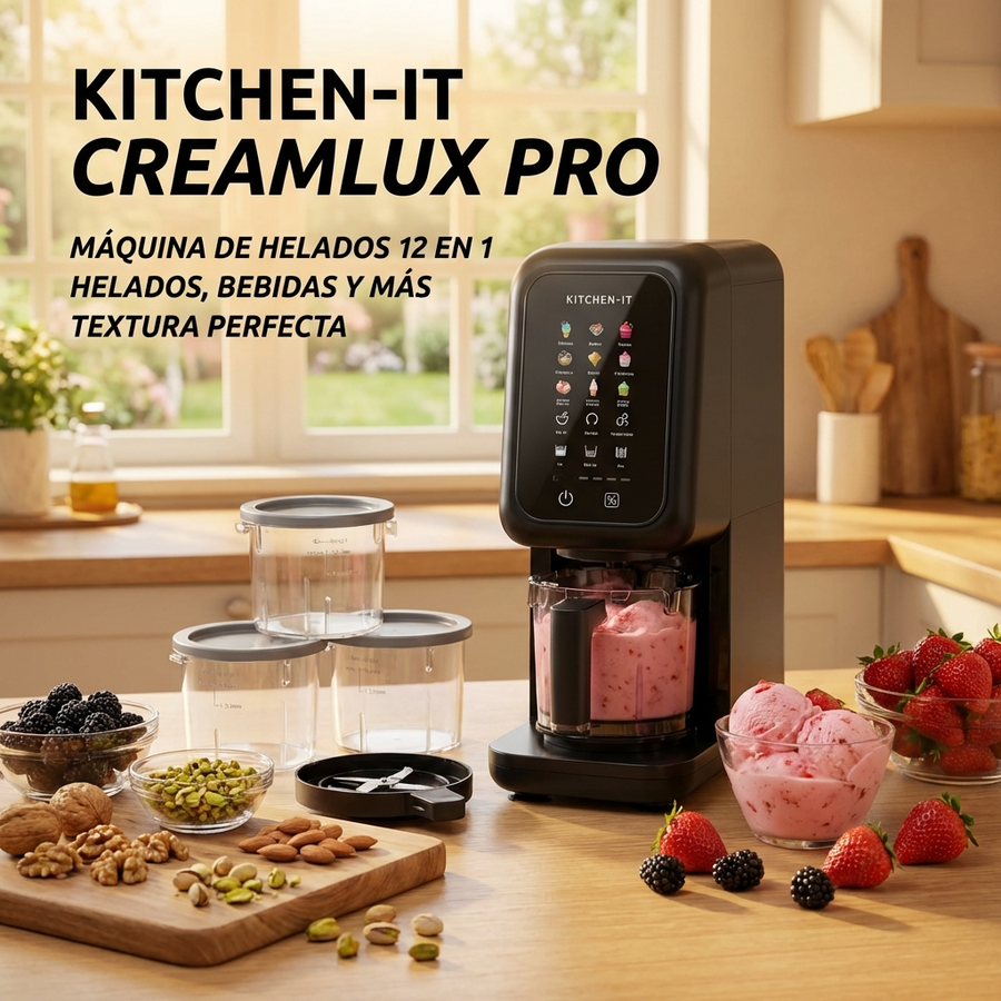 Máquina De Helados Creamlux Pro - 12 En 1 🍧🍧🍨