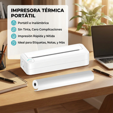Impresora Térmica Portátil BitByte A4 Inalámbrica Recargable | Imprime sin Tinta desde Celular y Laptop | Chile