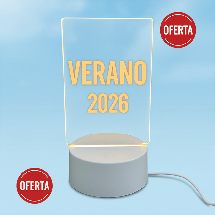 Lámpara LED con Panel de Escritura