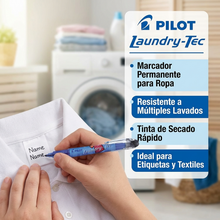 Marcador Permanente para Ropa Pilot Laundry Tec | Identificación Resistente al Agua para Prendas | Chile