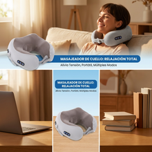 Masajeador Cervical Eléctrico Recargable con Calor | Alivio y Relajación para Cuello en Casa y Oficina | Chile