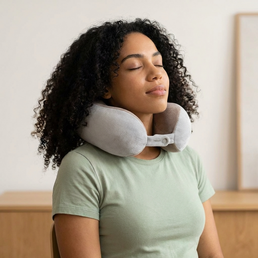 Masajeador Cervical Eléctrico Recargable con Calor | Alivio y Relajación para Cuello en Casa y Oficina | Chile
