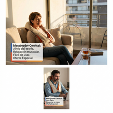 Masajeador Eléctrico Cervical con Calor Infrarrojo | 3 Intensidades | keloke.cl
