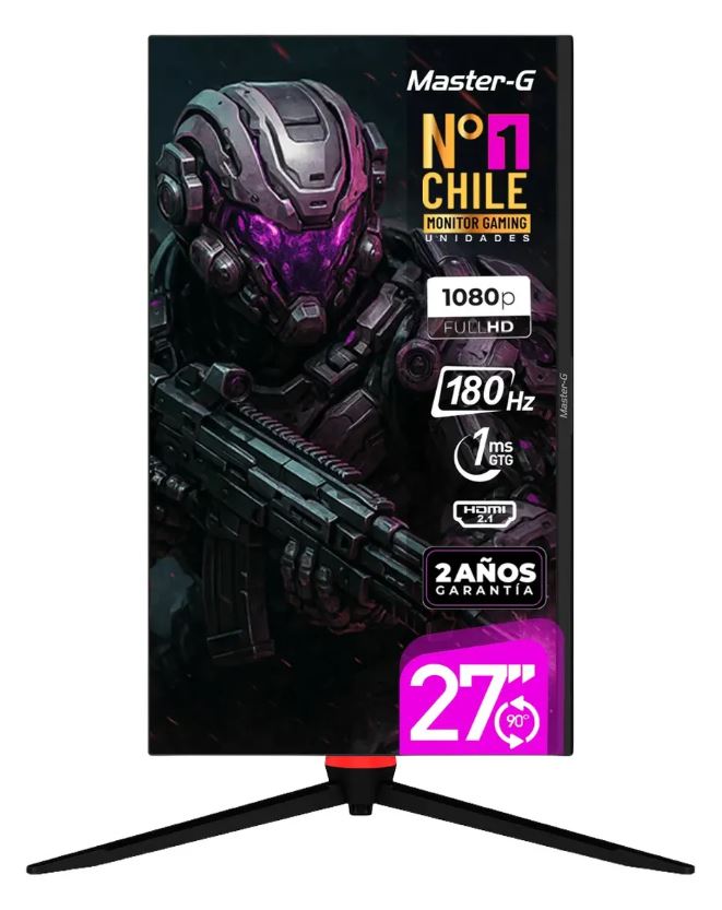 Monitor Gamer Master-G 27 Pulgadas 180Hz IPS | Juego Fluido y Trabajo Cómodo en Escritorio | Chile