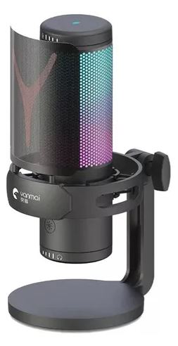 Micrófono Gamer Yanmai GM7 USB con RGB | Audio Claro para Streaming, Gaming y Contenido | Chile