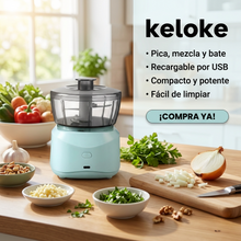 Mini Picadora Eléctrica 350ml Recargable USB-C | Preparación Rápida para Cocina Diaria | Chile