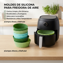 Pack 6 Moldes de Silicona para Air Fryer | Accesorios Reutilizables para Cocina Práctica | Chile