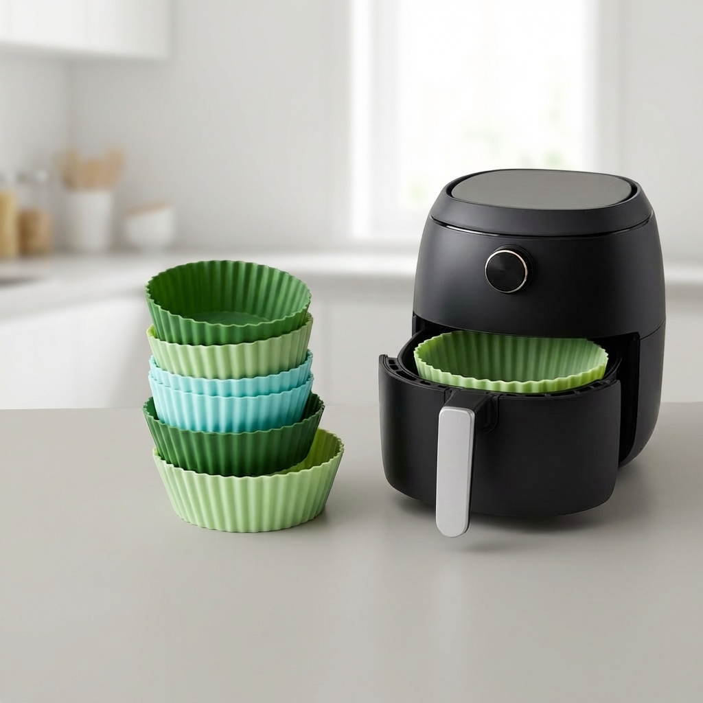 Pack 6 Moldes de Silicona para Air Fryer | Accesorios Reutilizables para Cocina Práctica | Chile