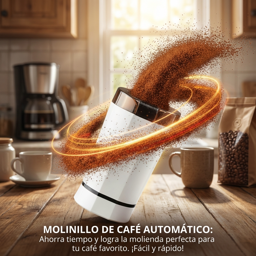 Molinillo Eléctrico de Café 150W de Acero Inoxidable | Molienda Práctica para Café y Especias | Chile