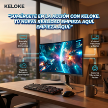 Monitor Gamer Kolke 34 Pulgadas Curvo 180Hz | Inmersión Ultrawide para Gaming y Trabajo | Chile
