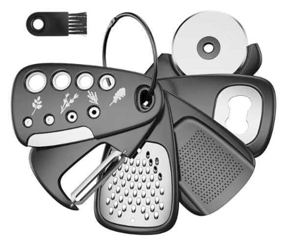 Set de Gadgets de Cocina 6 en 1 de Acero Inoxidable | Preparación Práctica para Cocina Diaria | Chile