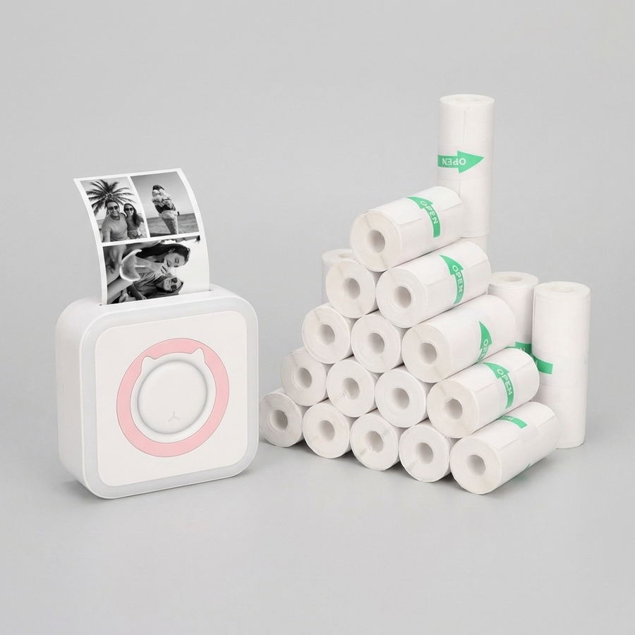 Pack Profesional de Impresión Térmica con 20 Rollos | Solución para Etiquetas y Emprendedores | Chile