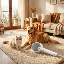 Cepillo de Vapor 4 en 1 para Perros y Gatos | Desenreda, Masajea y Ayuda a Retirar Pelo Suelto | Chile