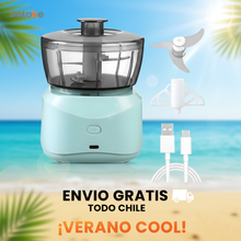 Mini Picadora Eléctrica 350ml Recargable USB-C | Preparación Rápida para Cocina Diaria | Chile