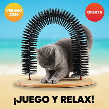 Rascador con Arco de Masaje para Gatos | Cepillado y Diversión para Mascotas en Casa | Chile