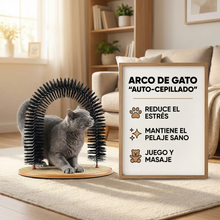 Rascador con Arco de Masaje para Gatos | Cepillado y Diversión para Mascotas en Casa | Chile
