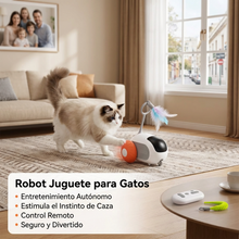 Juguete Interactivo para Gatos Automático con Luz LED y Movimiento | Reduce Estrés y Aburrimiento | Chile