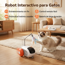 Juguete Interactivo para Gatos Automático con Luz LED y Movimiento | Reduce Estrés y Aburrimiento | Chile