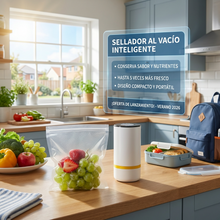 Sellador al Vacío Automático 100W | Conservación Hermética para Alimentos en Cocina | Chile