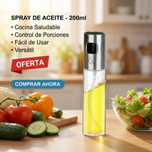 Dispensador de Aceite en Spray 200ml de Vidrio | Cocina Saludable para Freidora de Aire y Ensaladas | Chile